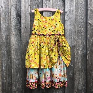 Jelly the Pug Sleeveless Floral Dress